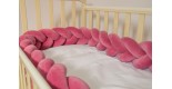 Бортик косичка в детскую кроватку - Red Velvet