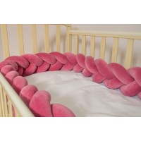 Бортик косичка в детскую кроватку - Red Velvet Бортик косичка в детскую кроватку - Red Velvet