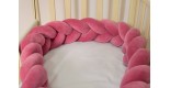 Бортик косичка в детскую кроватку - Red Velvet