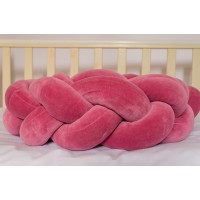 Бортик косичка в детскую кроватку - Red Velvet