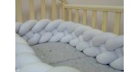 Бортик косичка в детскую кроватку - Cloud XL