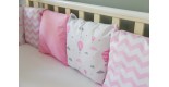 Бортики подушки в детскую кроватку - Princess